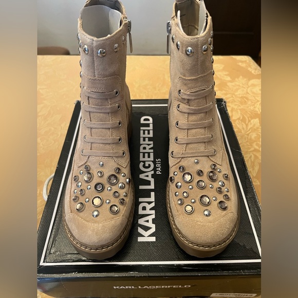 Karl Lagerfeld | Shoes | Karl Lagerfeld Paris Breck  KARL LAGERFELD PARIS Breck Embellished Chelsea Boots, Size 8.5M/39B